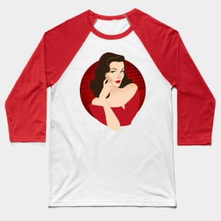 Gene Tierney Baseball T-Shirt